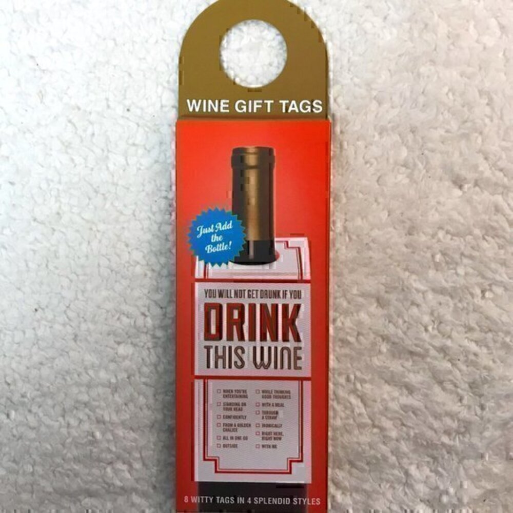 Knock Knock "Drink This Wine" Wine Gift Tags